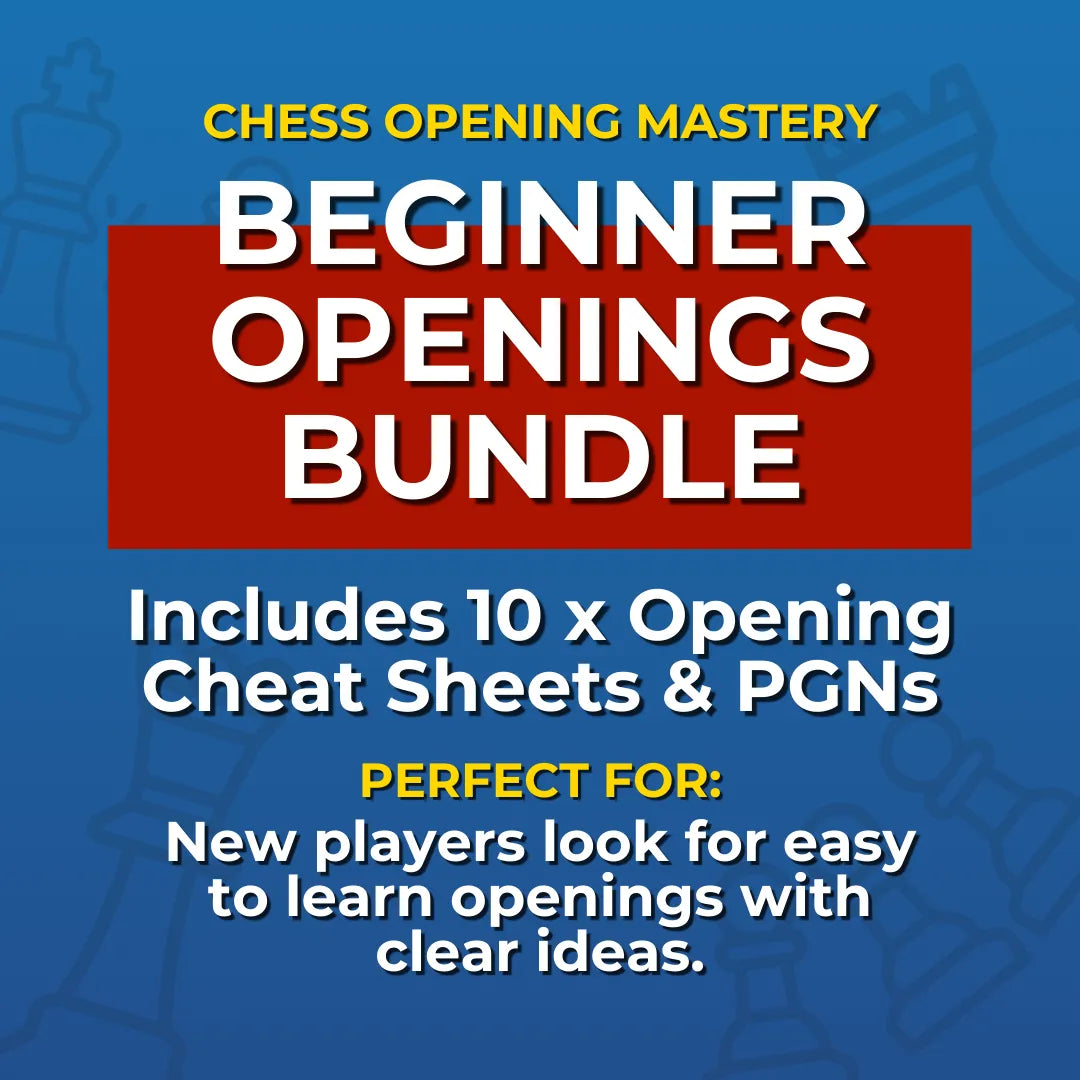 Master Beginner-Friendly Chess Openings: 10 Beginner-Friendly Openings Cheat Sheets Bundle Chess Cheat Sheets