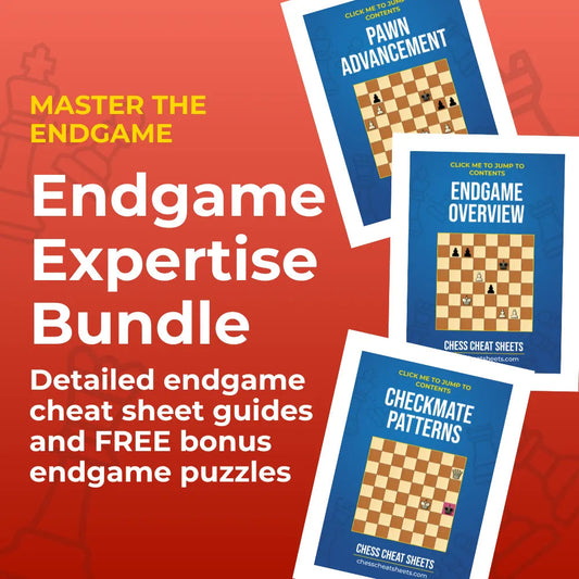 Endgame Expertise Collection - Master The Endgame With This Collection Of Cheat Sheets, Resources, and Endgame Puzzles Chess Cheat Sheets