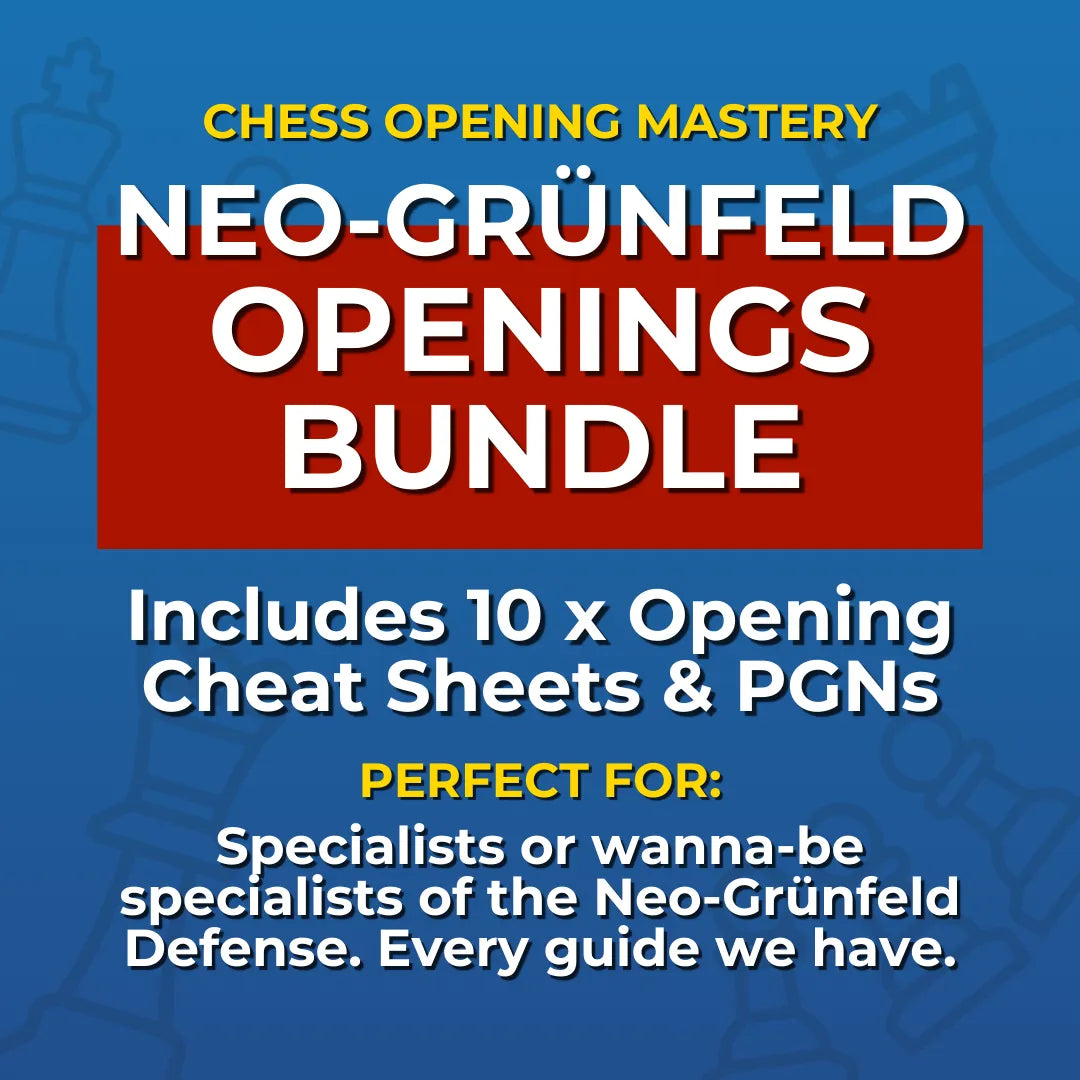 Master Neo-Grünfeld Chess Openings: 10 Neo-Grünfeld Defense Openings Cheat Sheets Bundle