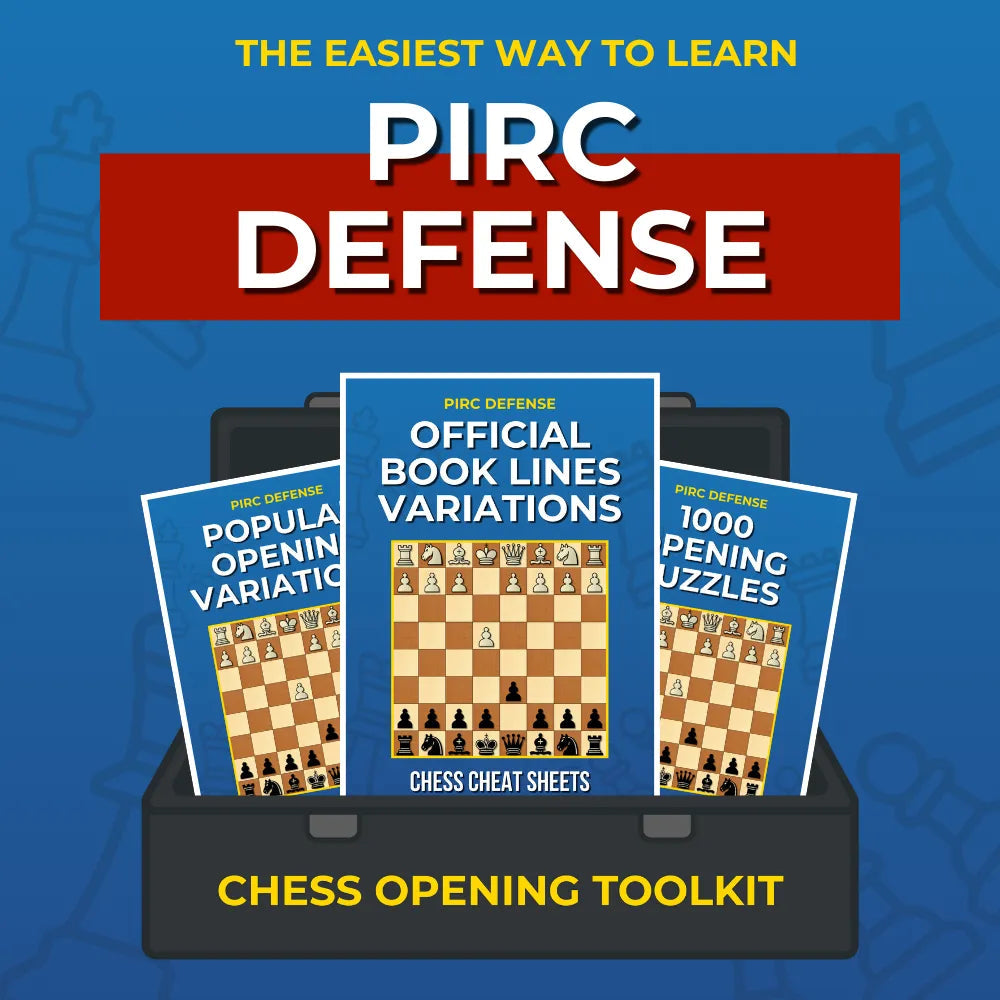 Pirc Defense - Complete Chess Opening Toolkit | Opening Guides and Puzzles Chess Cheat Sheets
