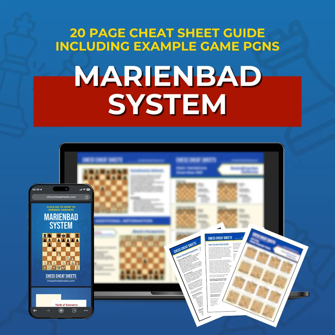 Marienbad System - Chess Opening Cheat Sheet | Interactive And Printable Chess Opening Guide Chess Cheat Sheets