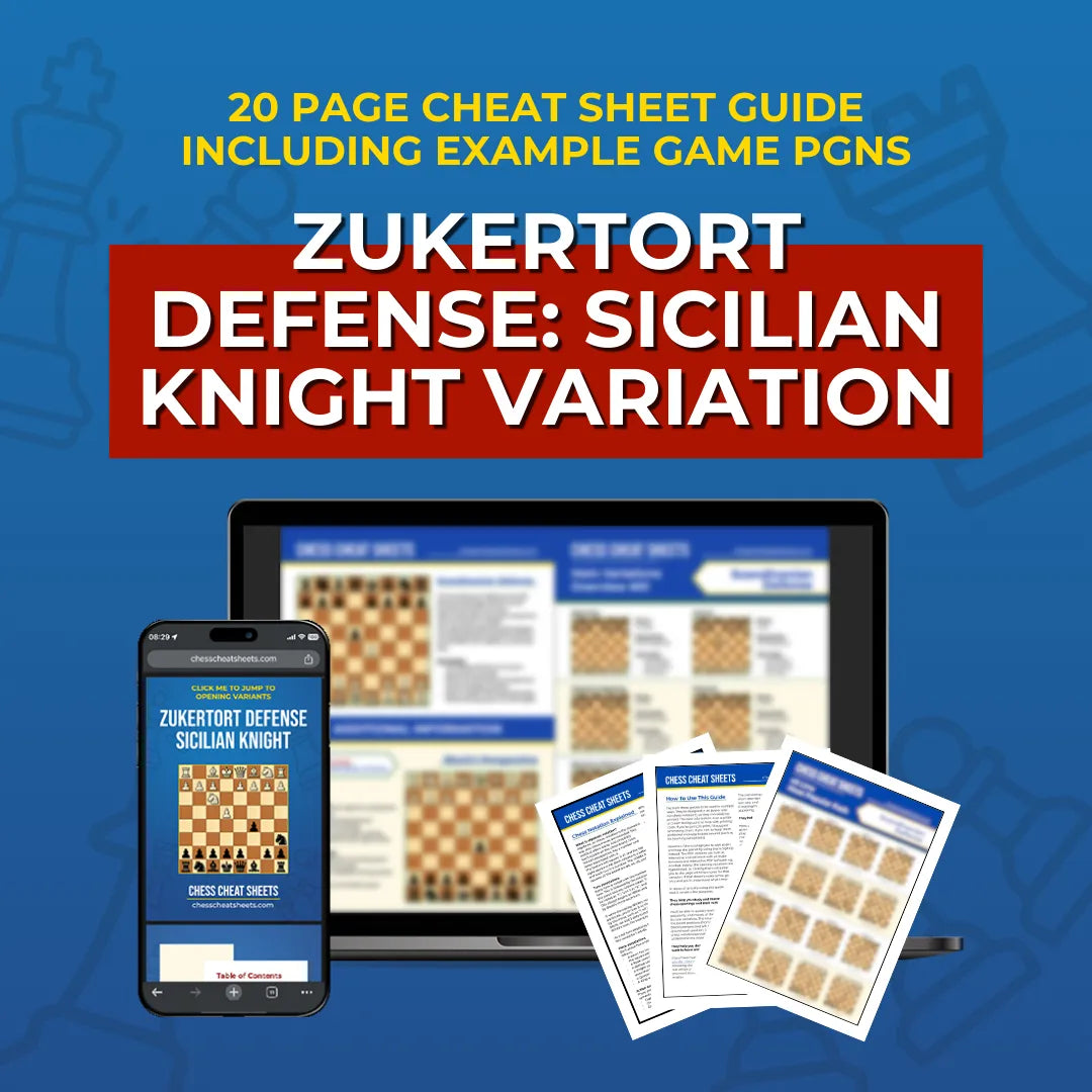 Zukertort Defense: Sicilian Knight Variation - Chess Opening Cheat Sheet | Interactive And Printable Chess Opening Guide Chess Cheat Sheets