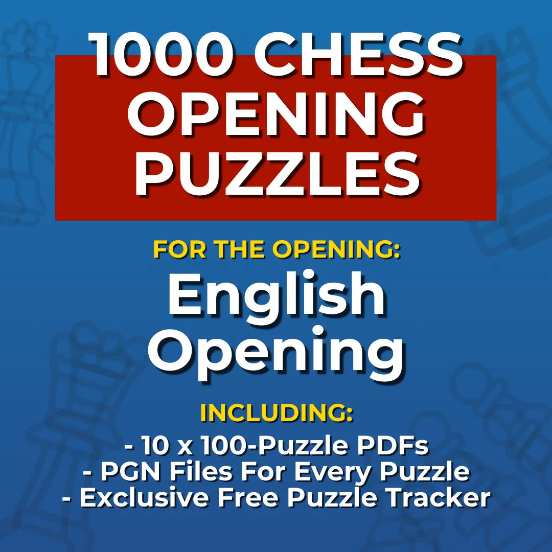 1000 English Opening Puzzles - Visual PDF Chess Opening Puzzles For The English Opening Chess Cheat Sheets