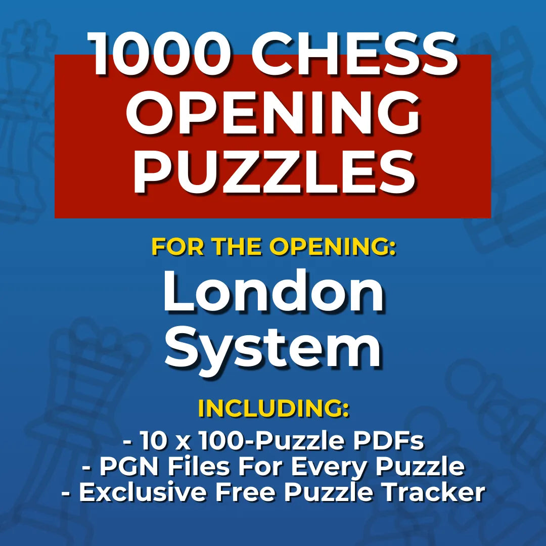 1000 London System Puzzles - Visual PDF Chess Opening Puzzles For The London System Chess Cheat Sheets