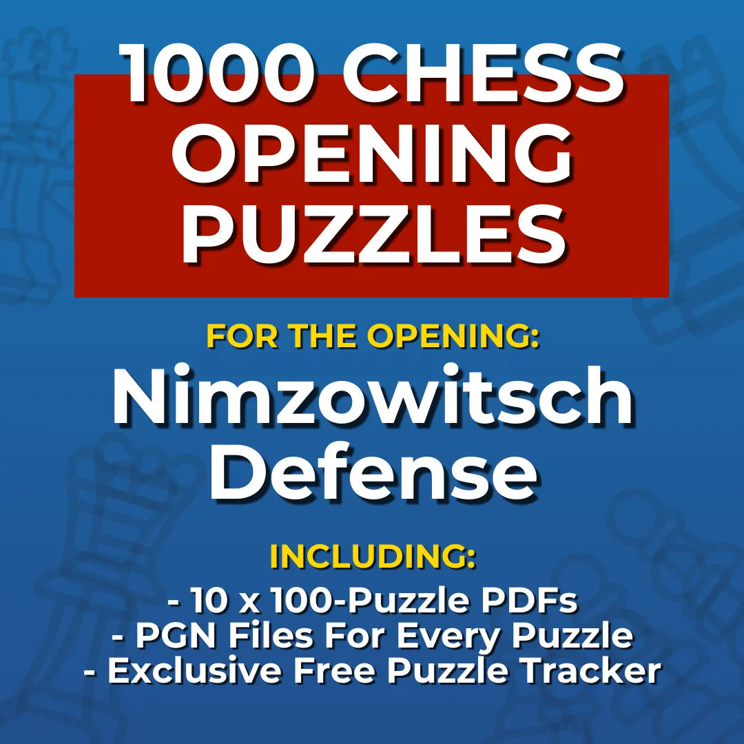1000 Nimzowitsch Defense Puzzles - Visual PDF Chess Opening Puzzles For The Nimzowitsch Defense Chess Cheat Sheets