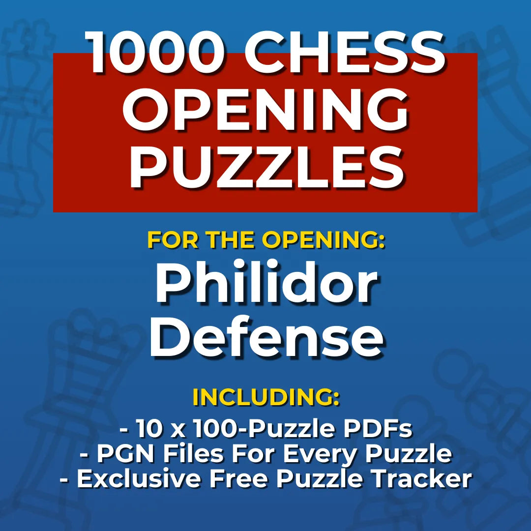 1000 Philidor Defense Puzzles - Visual PDF Chess Opening Puzzles For The Philidor Defense Chess Cheat Sheets