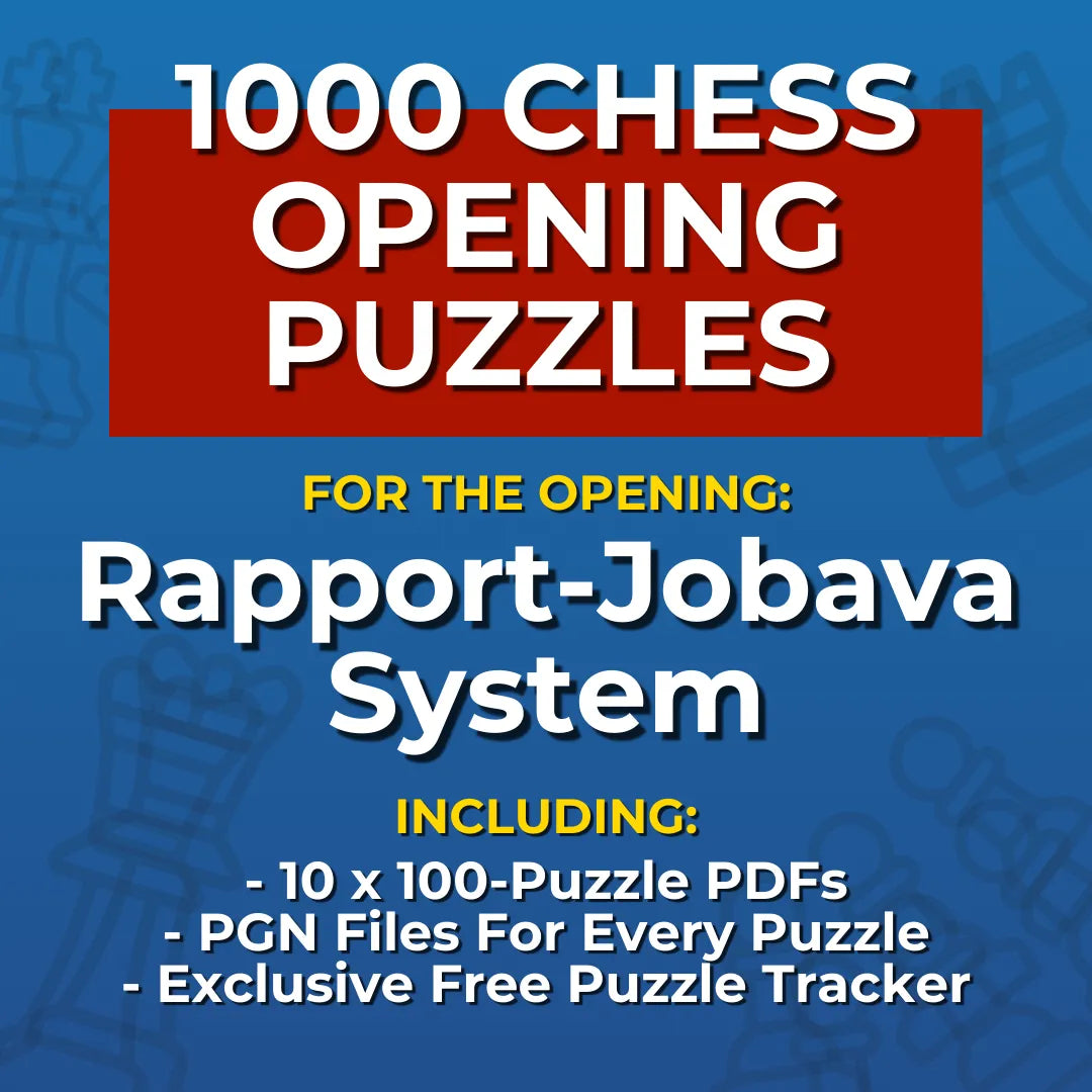 1000 Rapport-Jobava System Puzzles - Visual PDF Chess Opening Puzzles For The Rapport-Jobava System Chess Cheat Sheets