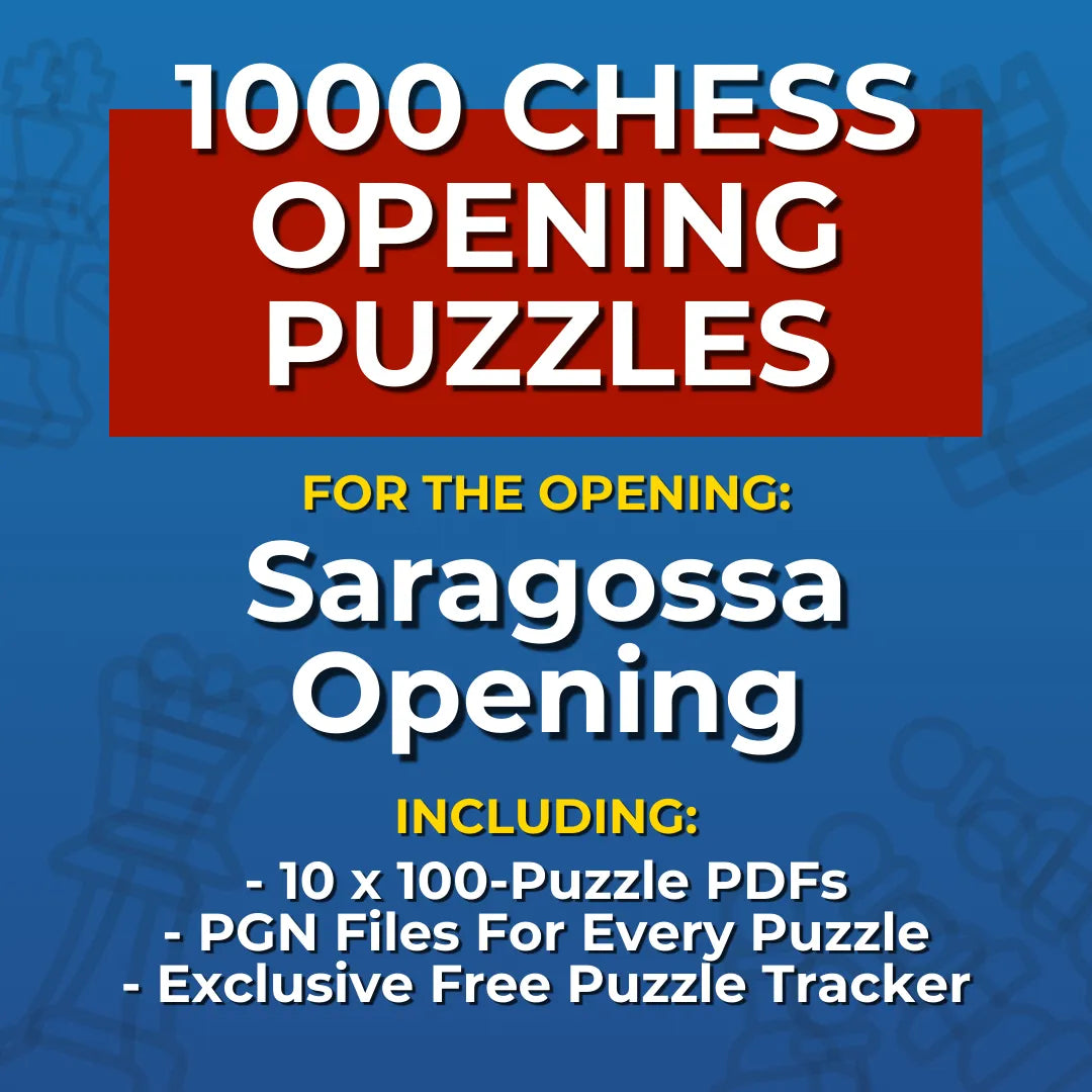 1000 Saragossa Opening Puzzles - Visual PDF Chess Opening Puzzles For The Saragossa Opening Chess Cheat Sheets