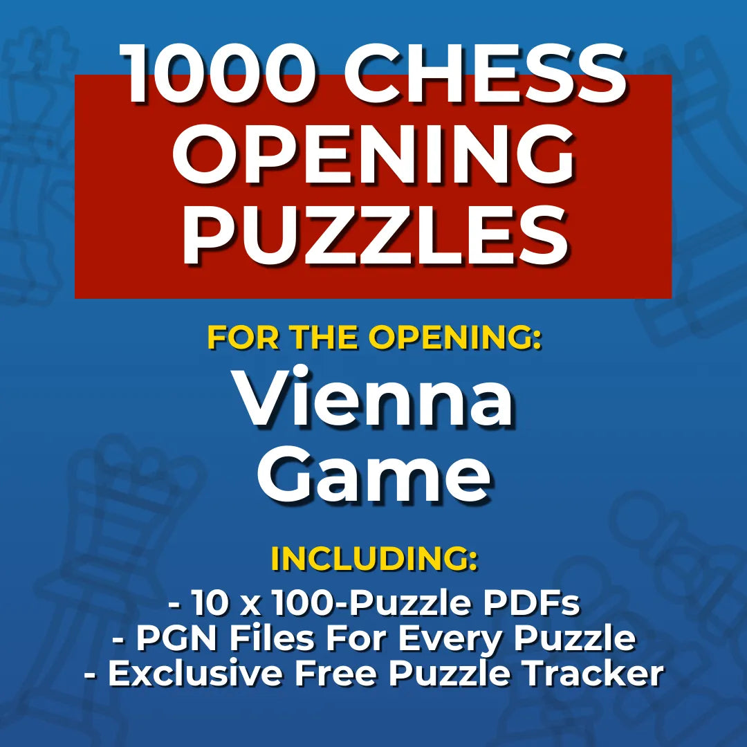 1000 Vienna Game Puzzles - Visual PDF Chess Opening Puzzles For The Vienna Game Chess Cheat Sheets
