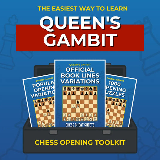 Queen's Gambit - Complete Chess Opening Toolkit | Opening Guides and Puzzles Chess Cheat Sheets