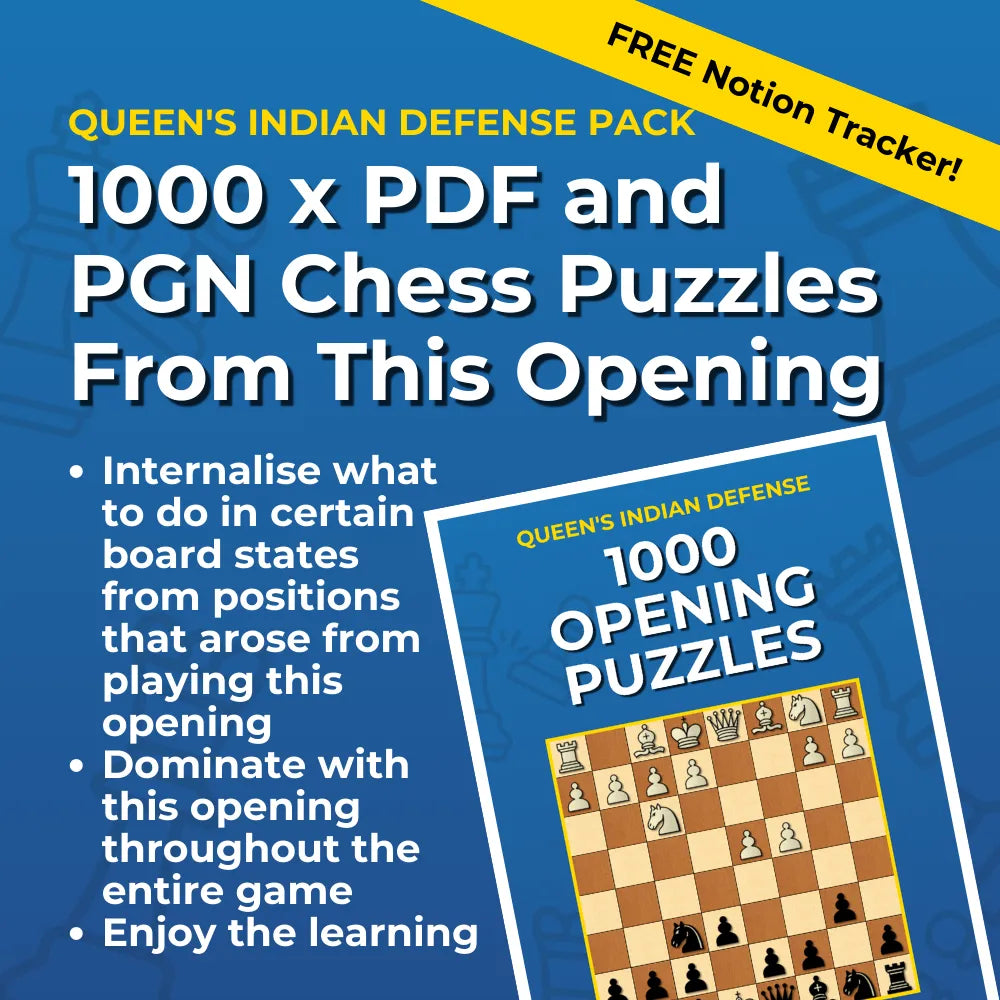 Queen's Indian Defense - Complete Chess Opening Toolkit | Opening Guides and Puzzles