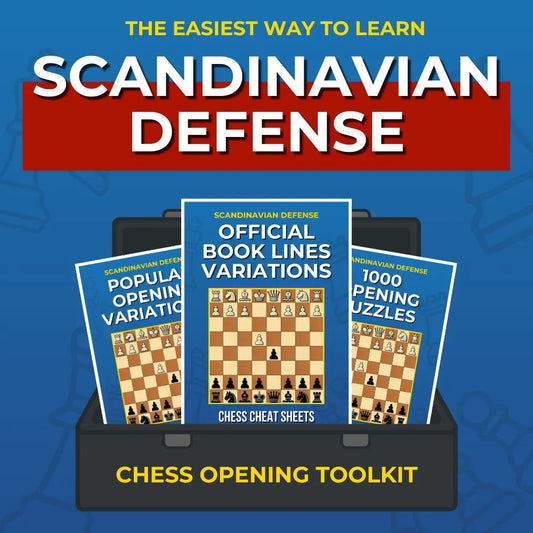 Beat e4 Players Before They Even Settle In - Master the Scandinavian Defence in Minutes Chess Cheat Sheets