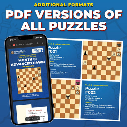 Advanced Pawn Tactics Mastery: The 30-Day Training System For Chess Improvement (Chess Tactics Mastery)