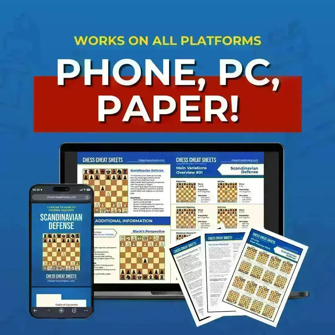 The Ultimate Chess Openings and Cheat Sheets Bundle Chess Cheat Sheets
