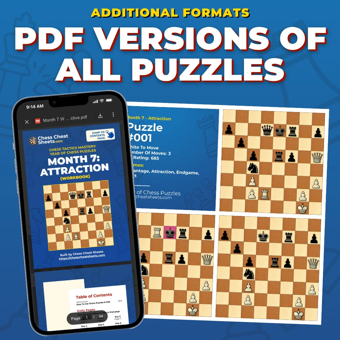 Attraction Tactics Mastery: The 30-Day Training System For Chess Improvement (Chess Tactics Mastery)