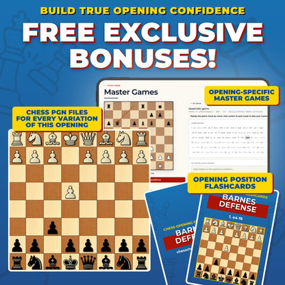 Barnes Defense Free Bonuses - Master Games, Flashcards, and PGNs