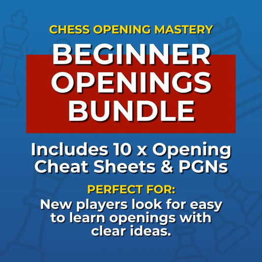 Master Beginner-Friendly Chess Openings: 10 Beginner-Friendly Openings Cheat Sheets Bundle