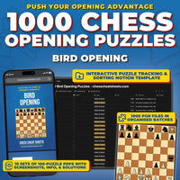 1000 Bird Opening Puzzles - Visual PDF Chess Opening Puzzles For The Bird Opening