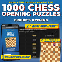 1000 Bishop's Opening Puzzles - Visual PDF Chess Opening Puzzles For The Bishop's Opening