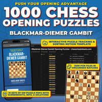 1000 Blackmar-Diemer Gambit Puzzles - Visual PDF Chess Opening Puzzles For The Blackmar-Diemer Gambit