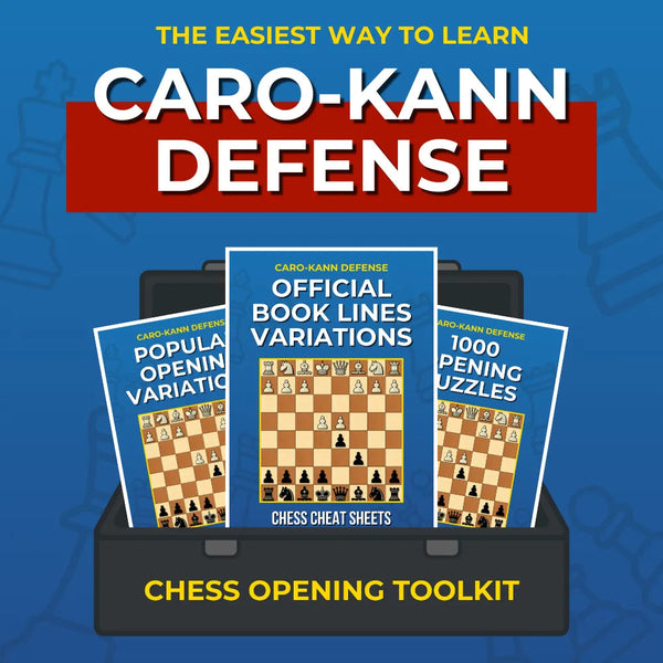 Caro-Kann Defense - Complete Chess Opening Toolkit | Opening Guides and Puzzles Chess Cheat Sheets