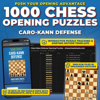 1000 Caro-Kann Defense Puzzles - Visual PDF Chess Opening Puzzles For The Caro-Kann Defense