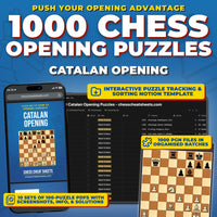 1000 Catalan Opening Puzzles - Visual PDF Chess Opening Puzzles For The Catalan Opening