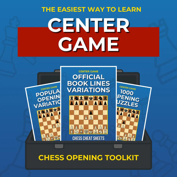 Center Game - Complete Chess Opening Toolkit | Opening Guides and Puzzles Chess Cheat Sheets