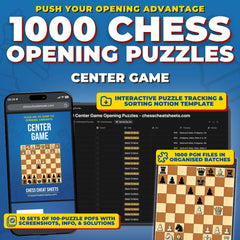 1000 Center Game Chess Puzzles
