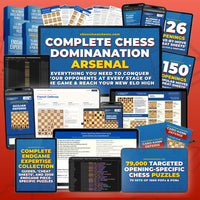 The Complete Chess Domination Arsenal - Your Full Library Of Resources For Every Stage Of The Game | All Opening Cheat Sheets & Trainers, Puzzles, Endgame Guides, and More!