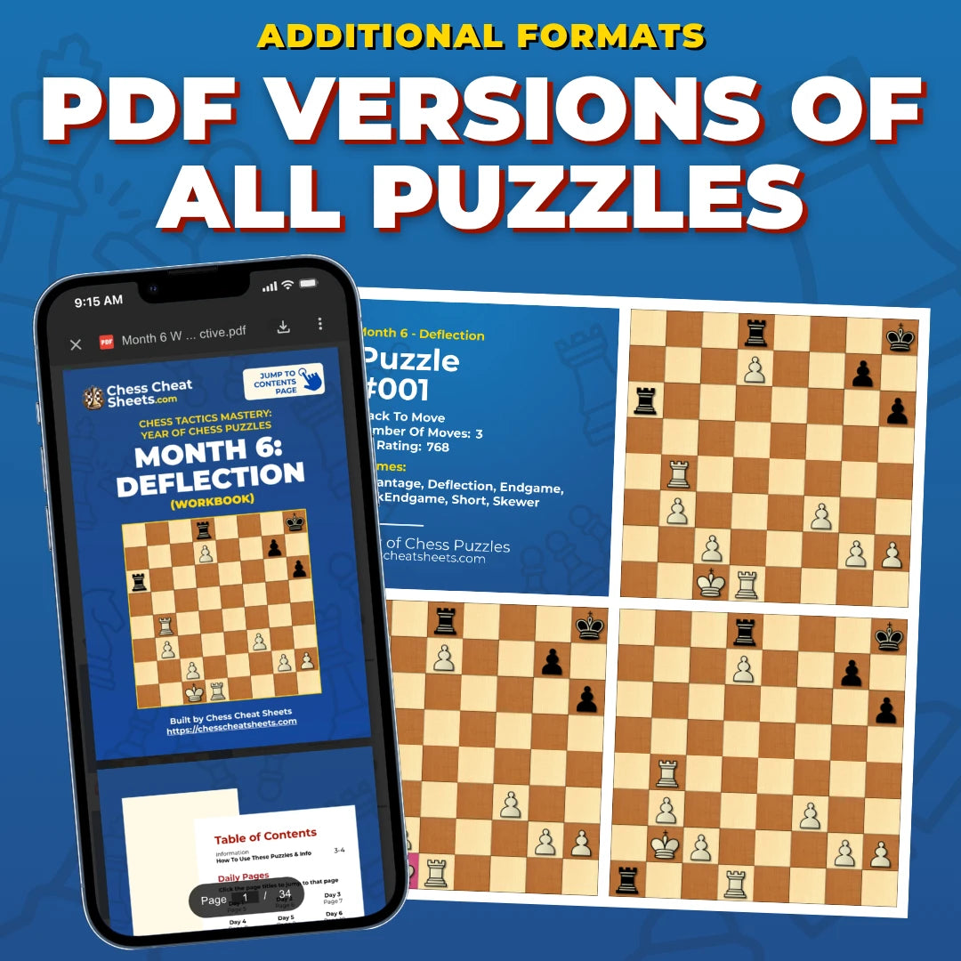 Deflection Tactics Mastery: The 30-Day Training System For Chess Improvement (Chess Tactics Mastery)
