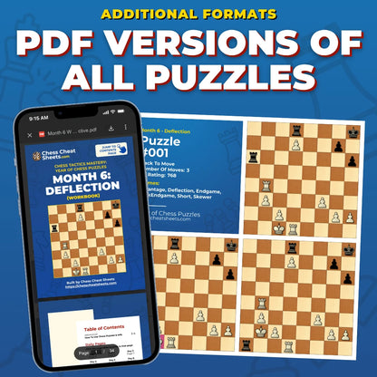 Deflection Tactics Mastery: The 30-Day Training System For Chess Improvement (Chess Tactics Mastery)