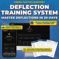 Deflection Tactics Mastery: The 30-Day Training System For Chess Improvement (Chess Tactics Mastery)