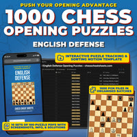 1000 English Defense Puzzles - Visual PDF Chess Opening Puzzles For The English Defense