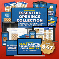 Essential Openings Collection - Resources For 30 Of The Most Popular Chess Openings | 30,000 Puzzles, Opening Cheat Sheets, Interactive Trainers, and More!