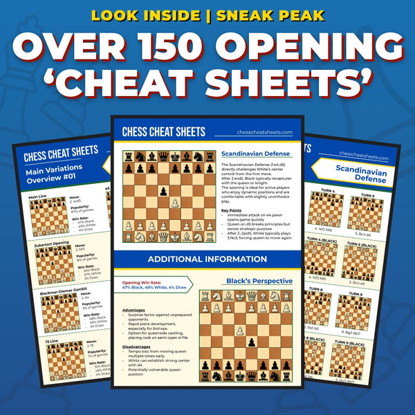 The Ultimate Chess Mastery Bundle (Full Library) - All Opening Cheat Sheets, Puzzles, Endgame Guides, and Bonuses!