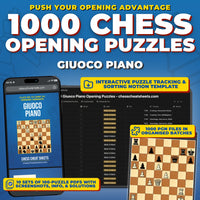 1000 Giuoco Piano Puzzles - Visual PDF Chess Opening Puzzles For The Giuoco Piano