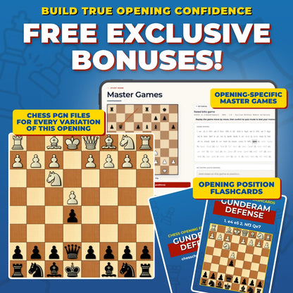 Gunderam Defense Free Bonuses - Master Games, Flashcards, and PGNs