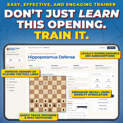 Hippopotamus Defense Interactive Chess Opening Variations Trainer