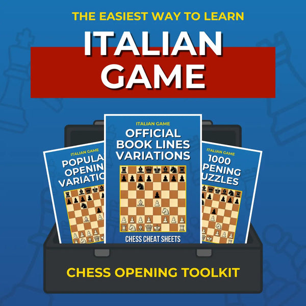 Italian Game - Complete Chess Opening Toolkit | Opening Guides and Puzzles Chess Cheat Sheets