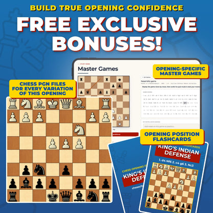 King's Indian Defense Chess Opening Trainer & Learning System | Interactive And Printable Chess Opening Guide With Cheat Sheets