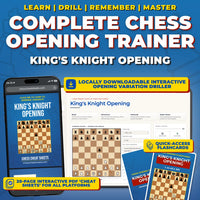 King's Knight Opening Chess Opening Trainer & Learning System | Interactive And Printable Chess Opening Guide With Cheat Sheets
