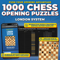 1000 London System Puzzles - Visual PDF Chess Opening Puzzles For The London System