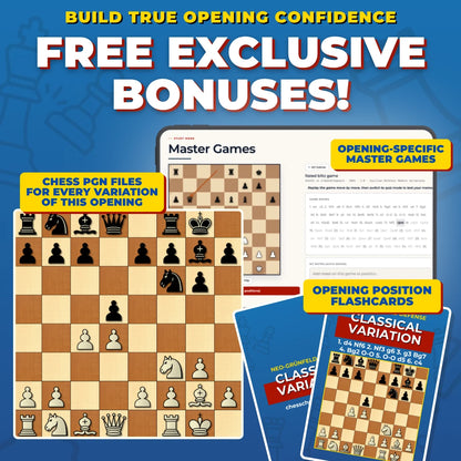 Neo-Grünfeld Defense - Classical Variation Chess Opening Trainer & Learning System | Interactive And Printable Chess Opening Guide With Cheat Sheets