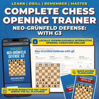 Neo-Grünfeld Defense with g3 Chess Opening Trainer & Learning System | Interactive And Printable Chess Opening Guide With Cheat Sheets