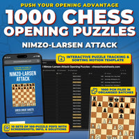1000 Nimzo-Larsen Attack Puzzles - Visual PDF Chess Opening Puzzles For The Nimzo-Larsen Attack