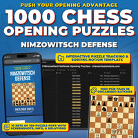1000 Nimzowitsch Defense Puzzles - Visual PDF Chess Opening Puzzles For The Nimzowitsch Defense