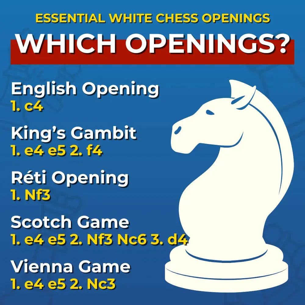 Opening Dominance Pack For White - 5 Essential Openings | Opening Cheat Sheets and 5000 Chess Puzzles Chess 'Cheat Sheets'