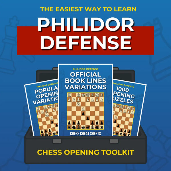 Philidor Defense - Complete Chess Opening Toolkit | Opening Guides and Puzzles Chess Cheat Sheets
