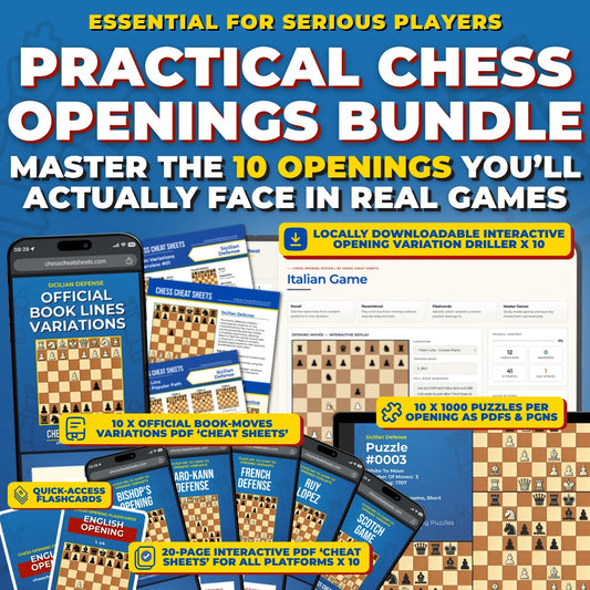 Practical Chess Openings Bundle - Exactly What You Need To Counter 10 Popular Openings